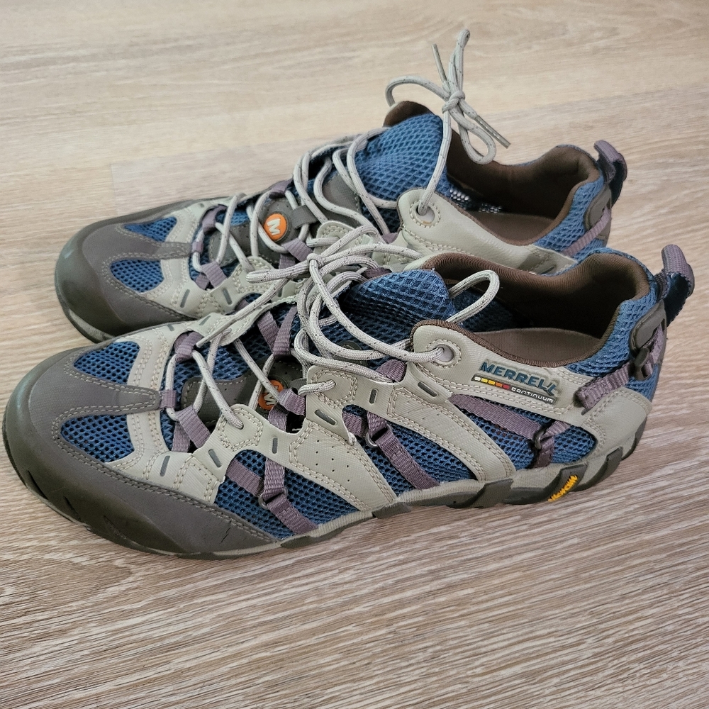 Merrell Women's Waterpro Ultra Sport Shoes - Size 11 - Bone/Slate/Blue